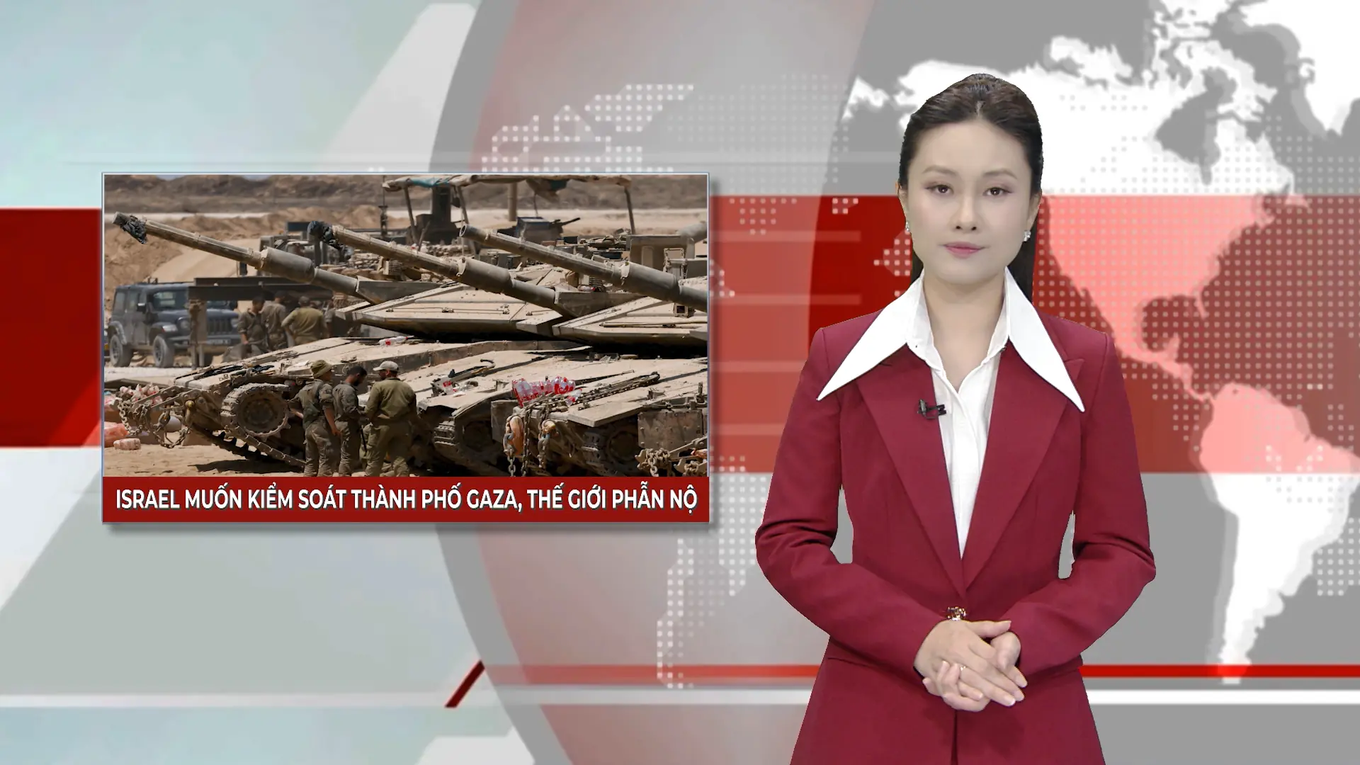 Israel muốn kiểm soát thành phố Gaza, thế giới phẫn nộ | Nhìn ra thế giới | 11/08/2025